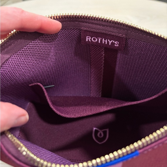 Rothy’s Casual Crossbody in Plum Stripe - Picture 2 of 7